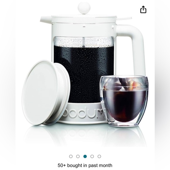 Bodum Kitchen Bodum Bean Cold Brew Coffee Maker 5 Oz Bright White